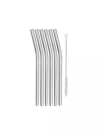 WMF | Trinkhalme Set BARIC mit Bürste Borosilikatglas | 